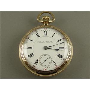 hamilton pocket watch with roman numerals